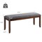 Versatile Upholstered Entryway Footstool Bench with Sturdy Wooden Legs